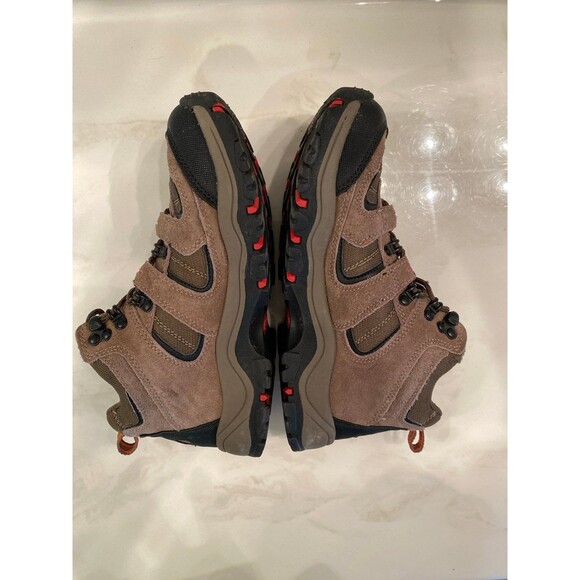 Red Head Boots Womans Leather Mesh Mid Height Hiking Like New Tan Size 8.5M - Picture 3 of 11